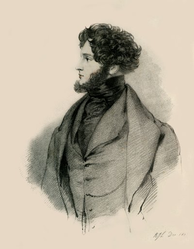 Alfred, greve dOrsay, 1833. af Richard James Lane