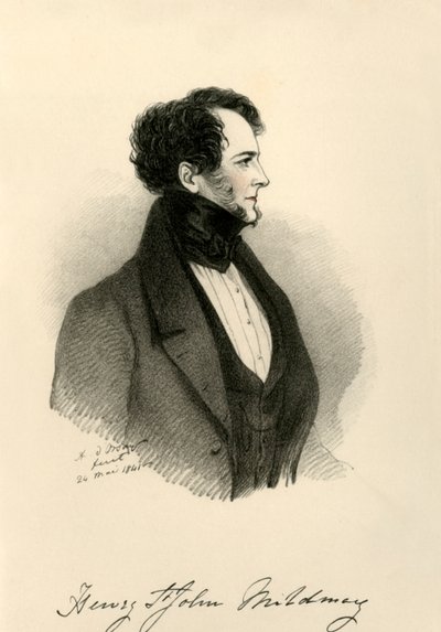 Sir Henry St. John Mildmay, 1841. af Richard James Lane