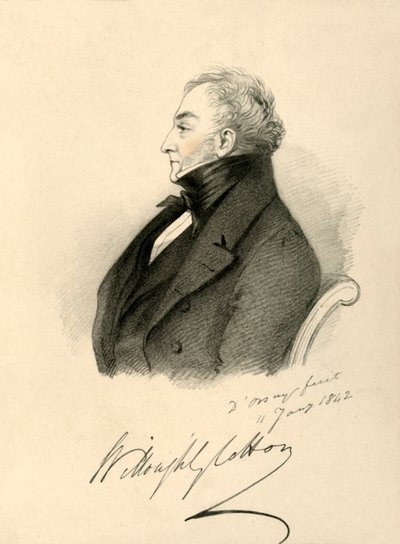 Sir Willoughby Cotton, 1842. af Richard James Lane