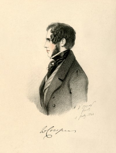 William Cowper, 1842. af Richard James Lane