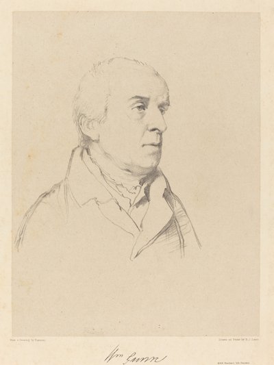 William Gunn af Richard James Lane after John Flaxman