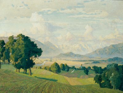 Landskab i Oberbayern af Richard Kaiser