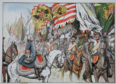 I sejrens jubel, Hohenfriedberg, 4. juni 1745 af Richard Knoetel