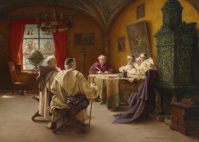 Kontor i klosteret af Richard Linderum