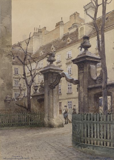 Heiligenkreuzerhof i Wien af Richard Moser