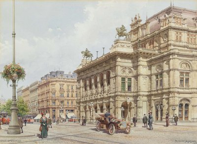 Wien, Opernring, 1914. af Richard Moser