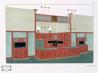 Pl 87 Architecture Moderne I, 19. eller 20. århundrede (tryk) af Richard Muller