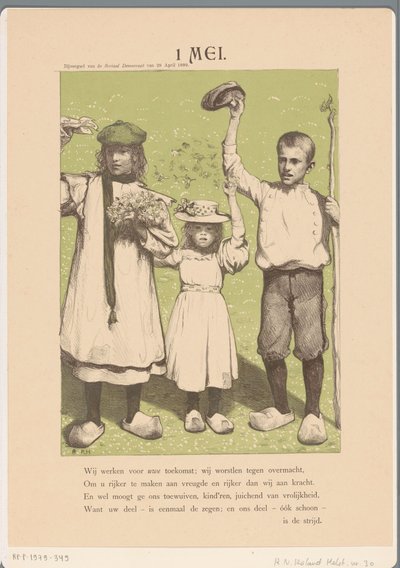 1 mei (original titel på objekt) af Richard Nicolaüs Roland Holst