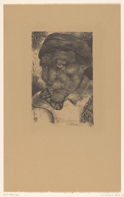 Brabant fiskefældesætter (original titel på objektet) Brabanttyper (original serietitel) af Richard Nicolaüs Roland Holst