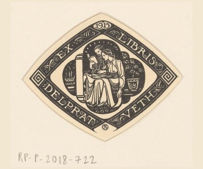 Ex libris af Delprat-Veth af Richard Nicolaüs Roland Holst