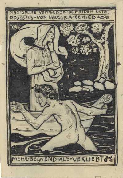Odysseus og Nausikaäs farvel af Richard Nicolaüs Roland Holst