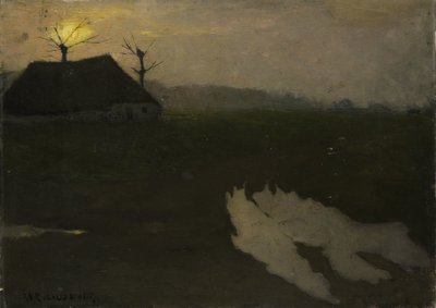 Landskab ved måneskin af Richard Nicolaüs Roland Holst