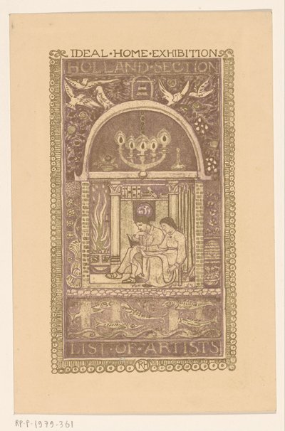 Omslagsdesign til: Catalogue of the Ideal Home Exhibition, 1912 af Richard Nicolaüs Roland Holst