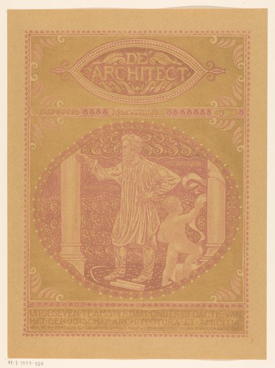 Coverdesign for: De Architect, 1911 af Richard Nicolaüs Roland Holst
