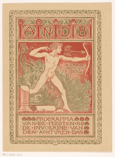 Forsidedesign til: Festprogram for General Dutch Diamond Workers