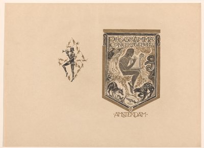 Coverdesign til: Concertgebouw Amsterdam Program af Richard Nicolaüs Roland Holst