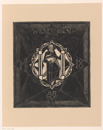 Omslagsdesign for: Wendingen, 1918 af Richard Nicolaüs Roland Holst