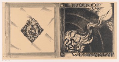 Omslagsdesign til: Wendingen, Toorop nummer, 1928 af Richard Nicolaüs Roland Holst