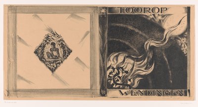 Omslagsdesign til: Wendingen, Toorop nummer, 1928 af Richard Nicolaüs Roland Holst