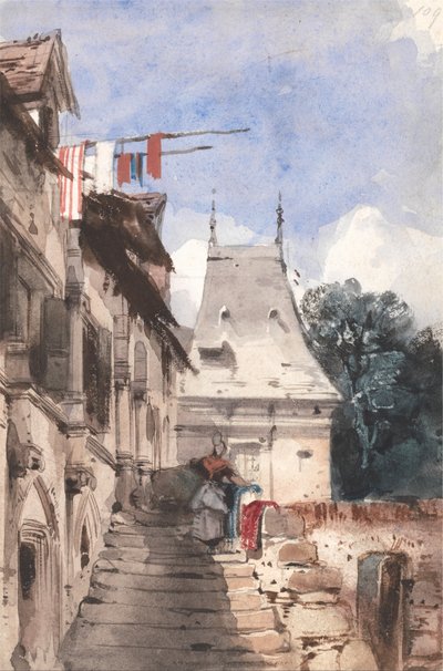 Abbey St-Amand, Rouen af Richard Parkes Bonington