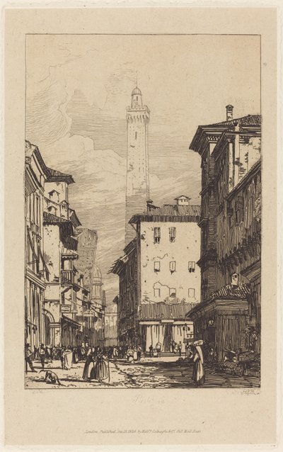 Bologna af Richard Parkes Bonington