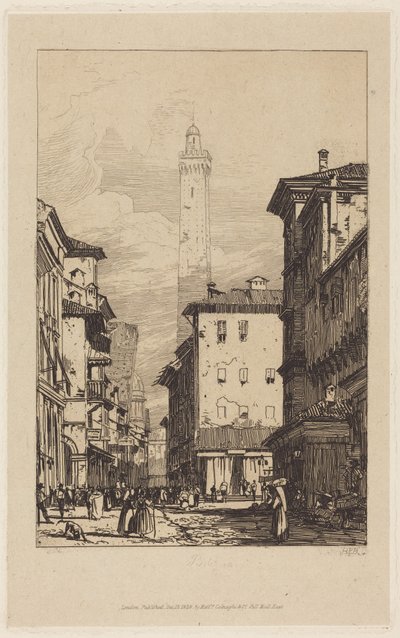 Bologna af Richard Parkes Bonington