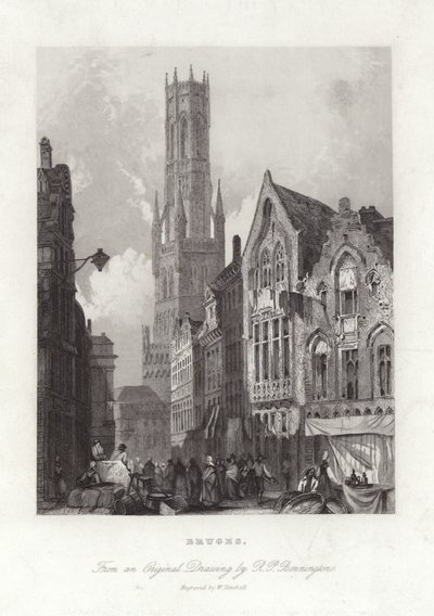Bruges af Richard Parkes Bonington