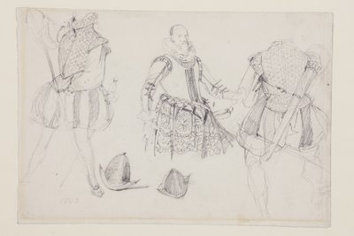 Kostumestudier af Richard Parkes Bonington
