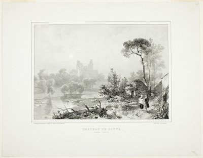 Doune Slot af Richard Parkes Bonington