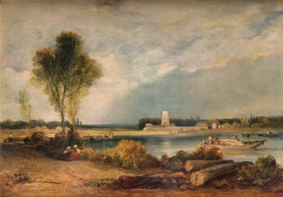 Landskab i Normandiet, 1800-tallet 1934 af Richard Parkes Bonington