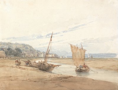 I nærheden af Honfleur af Richard Parkes Bonington