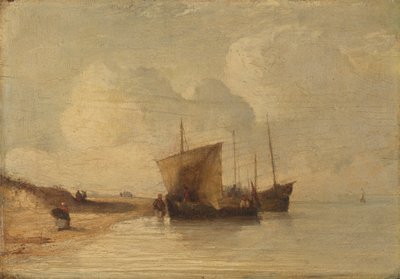 Normandiets kyst af Richard Parkes Bonington