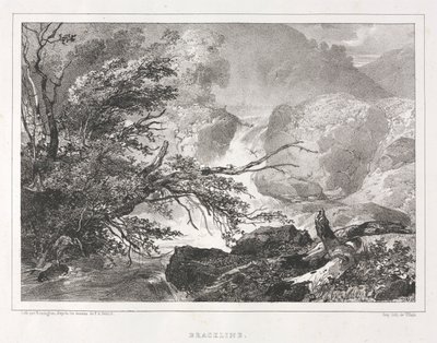 Malerisk udsigt over Skotland: Brackline, 1826. af Richard Parkes Bonington