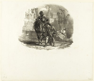 De hængte af Richard Parkes Bonington