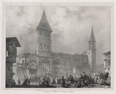 Maleriske og romantiske rejser i det gamle Frankrig, Franche-Comté..., 1825. af Richard Parkes Bonington