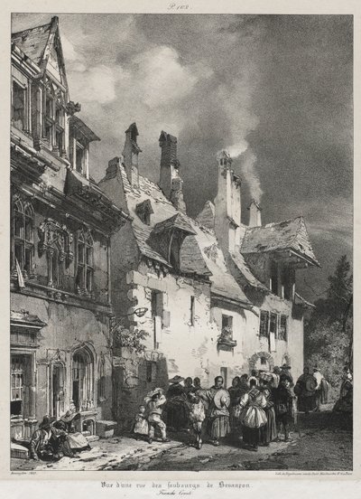 Maleriske og romantiske rejser i det gamle Frankrig, Franche-Comté..., 1825. af Richard Parkes Bonington