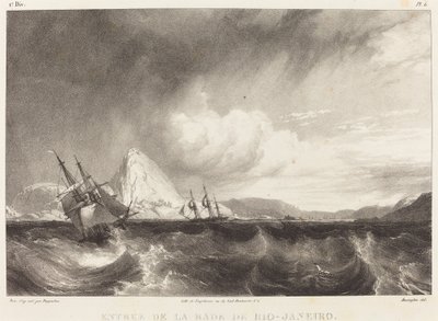 Entree de la rade de Rio-Janeiro af Richard Parkes Bonington after Moritz Rugendas