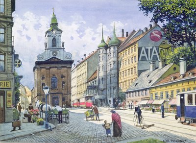 Skorstensfejerkirken, Wiedner Hauptstrasse, Wien af Richard Pokorny
