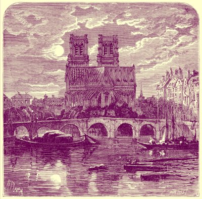Cathedral of Notre Dame, illustration fra 