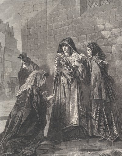 Flight of the Queen of James II, fra Illustrated London News, 3. august 1872. af Richard Principal Leitch
