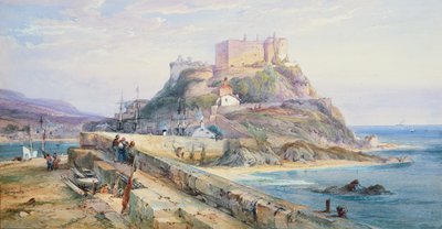 Mont Orgueil Castle, Gorey, Jersey, 1876 af Richard Principal Leitch