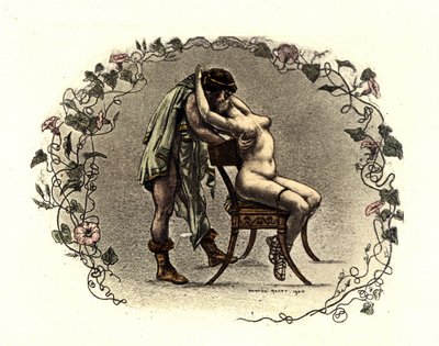Illustration af Richard Ranft (1862 - 1931) for Lucien de Samosate (125 ca. - 192): "Kurtisanerne"". 1899 af Richard Ranft