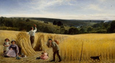 Dalene står også tykke af majs, 1865 af Richard Redgrave