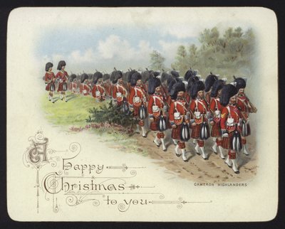 Cameron Highlanders (chromolitho) af Richard Simkin