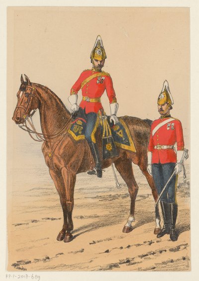 To britiske soldater Ni repræsentationer af britiske militæruniformer (serietitel) af Richard Simkin