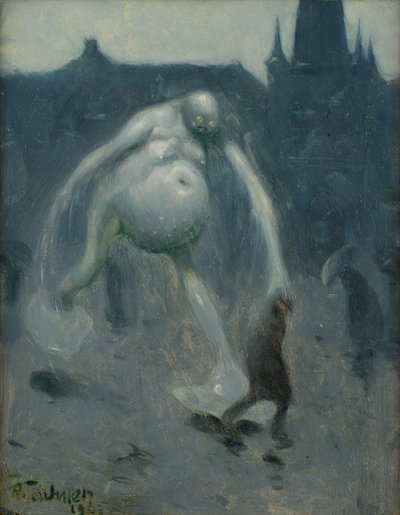 Regnregn, 1907. af Richard Teschner