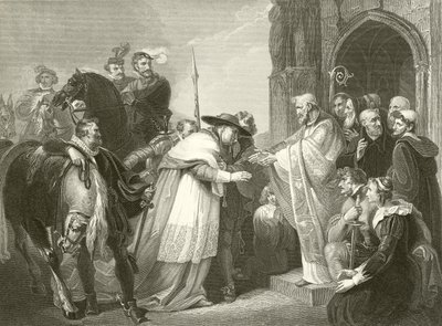 Kardinal Wolsey på Leicester Abbey af Richard Westall