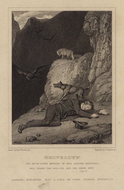 Charles Gough på Helvellyn af Richard Westall