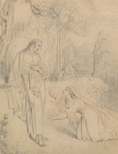 Kristus viser sig for Maria Magdalene (Joh 20:13-14) af Richard Westall