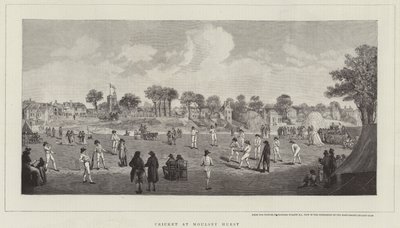 Cricket i Moulsey Hurst af Richard Westall
